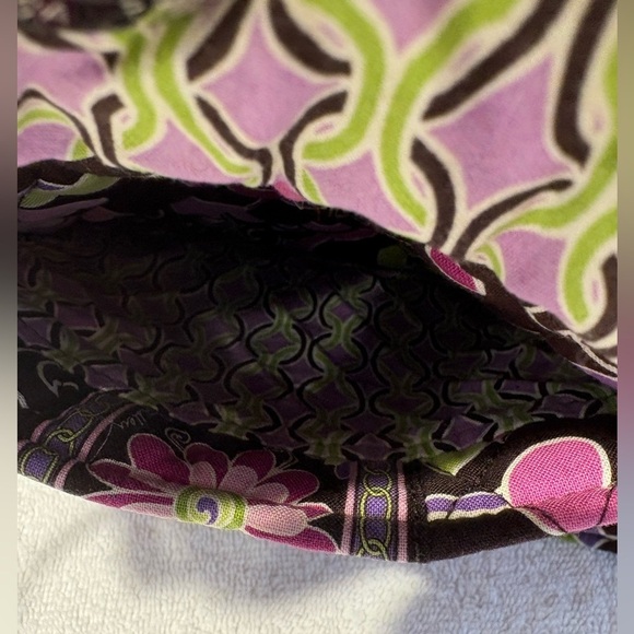 Vera Bradley Purple Punch Crossbody Bag - Floral Print, Adjustable Strap - Picture 4 of 11